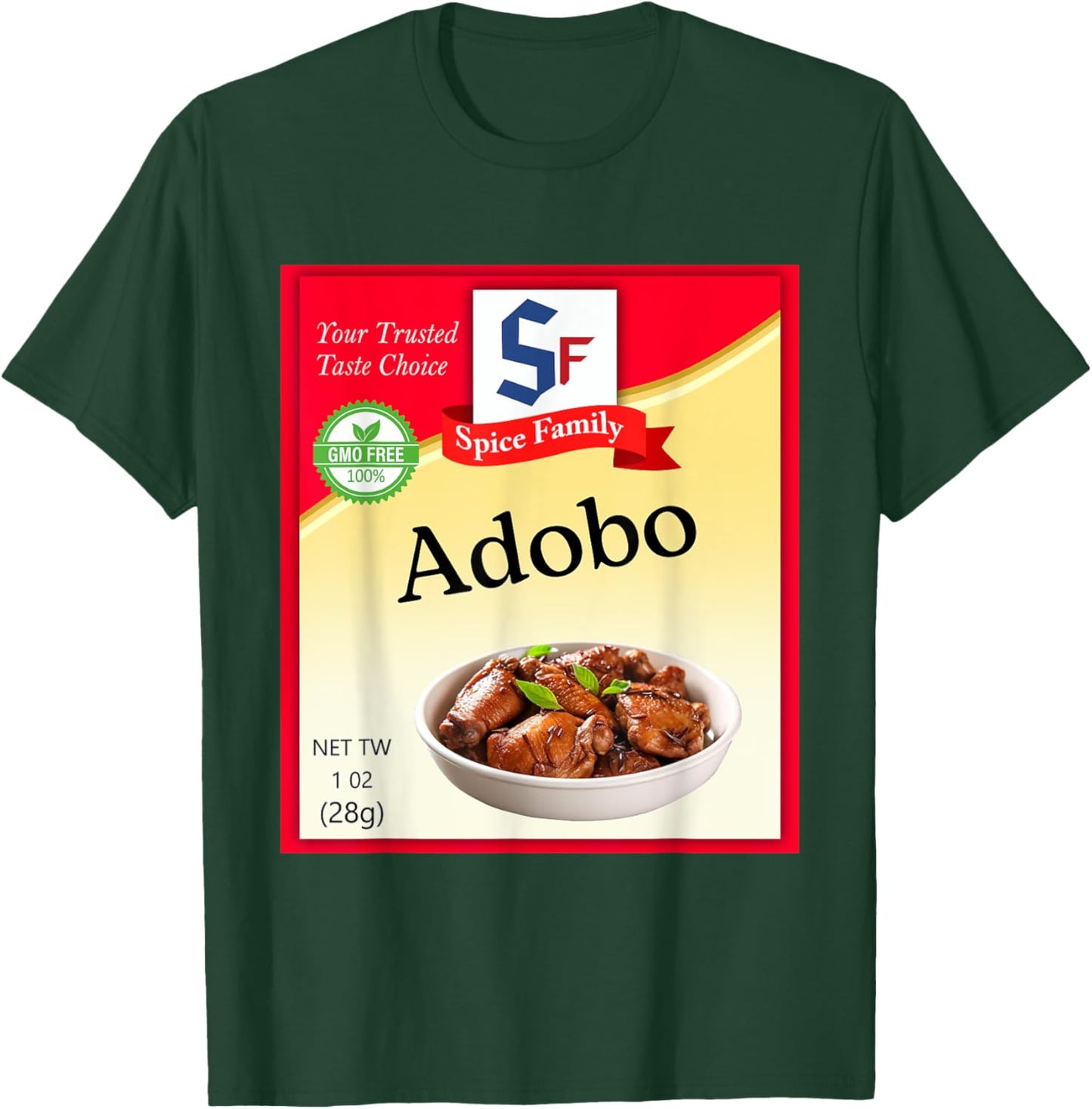 Adobo Seasoning Condiment Costume Holiday Spice Costumes T-Shirt - T-Shirt | Forest