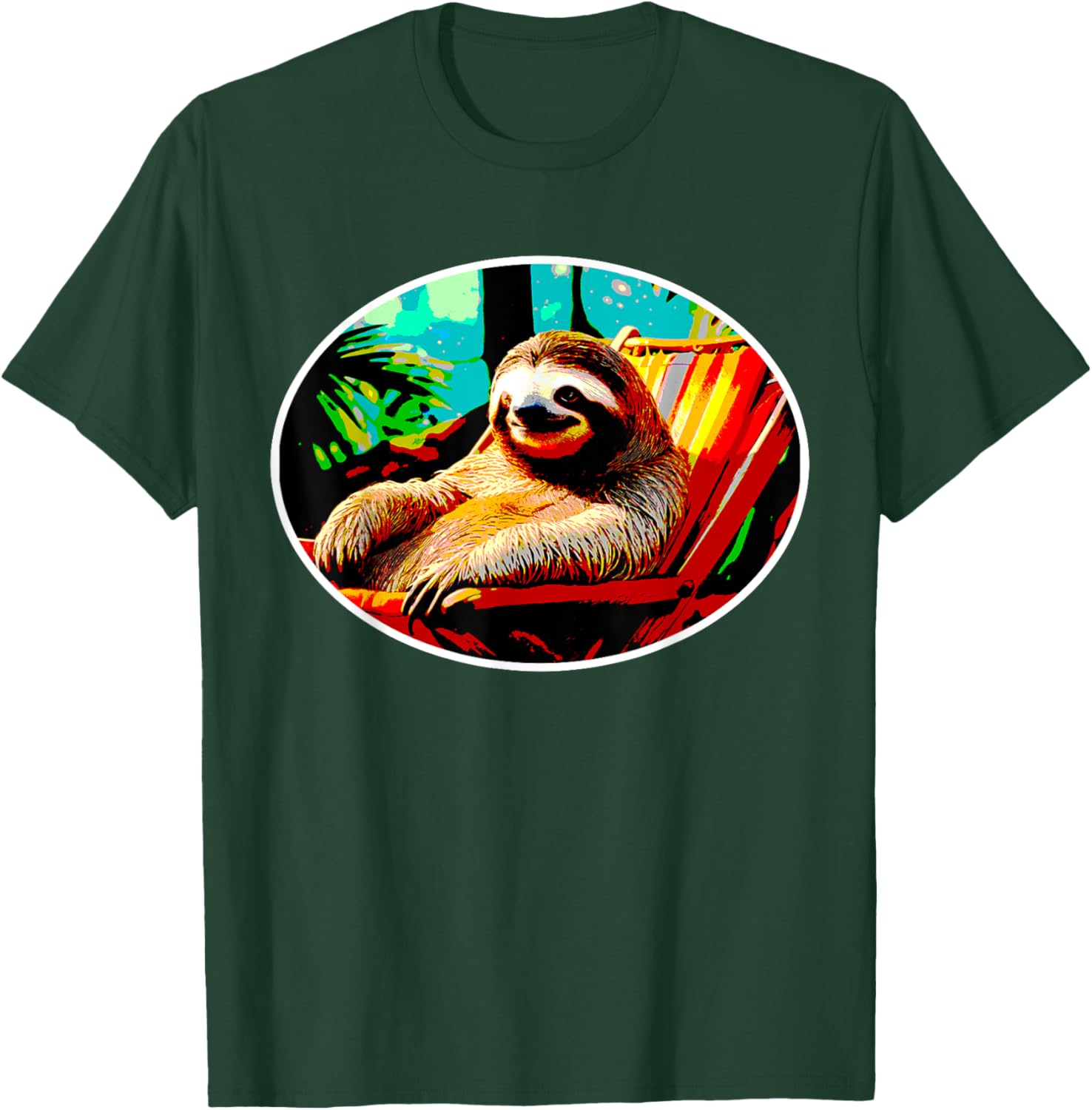 Cute Sloth Lover Vacation Mode Time to Relax Funny T-Shirt - T-Shirt | Forest