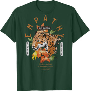 Hip Hop Vintage Retro Urban Y2K Back Print Streetwear Tiger Men Women Kids T-Shirt - T-Shirt | Forest