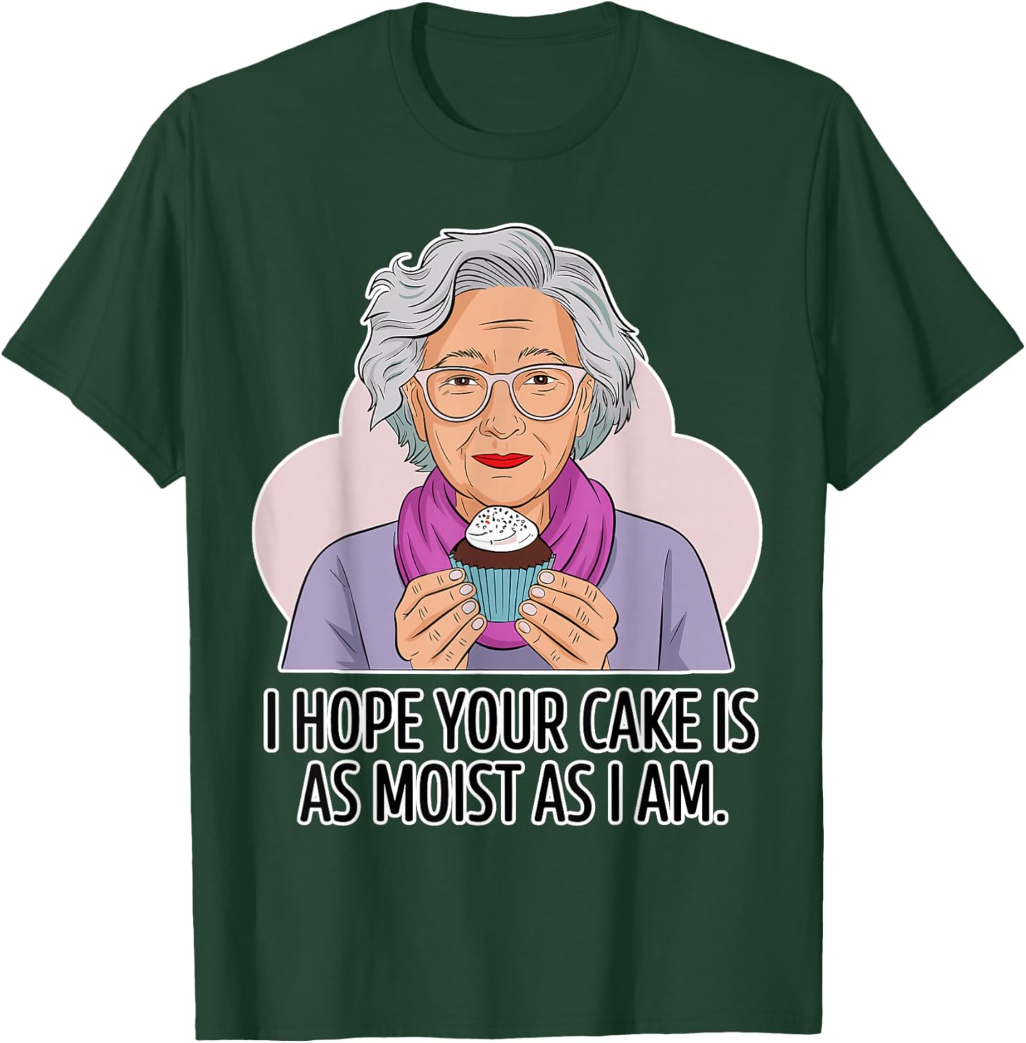 Funny Dirty Adult | Dirty Humor Moist Cake T-Shirt - T-Shirt | Forest