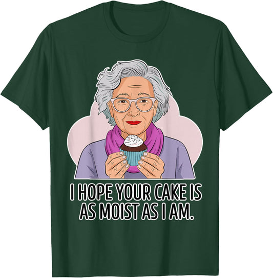 Funny Dirty Adult | Dirty Humor Moist Cake T-Shirt - T-Shirt | Forest