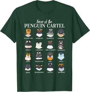 Penguin Cartel - types of penguins T-Shirt - T-Shirt | Forest