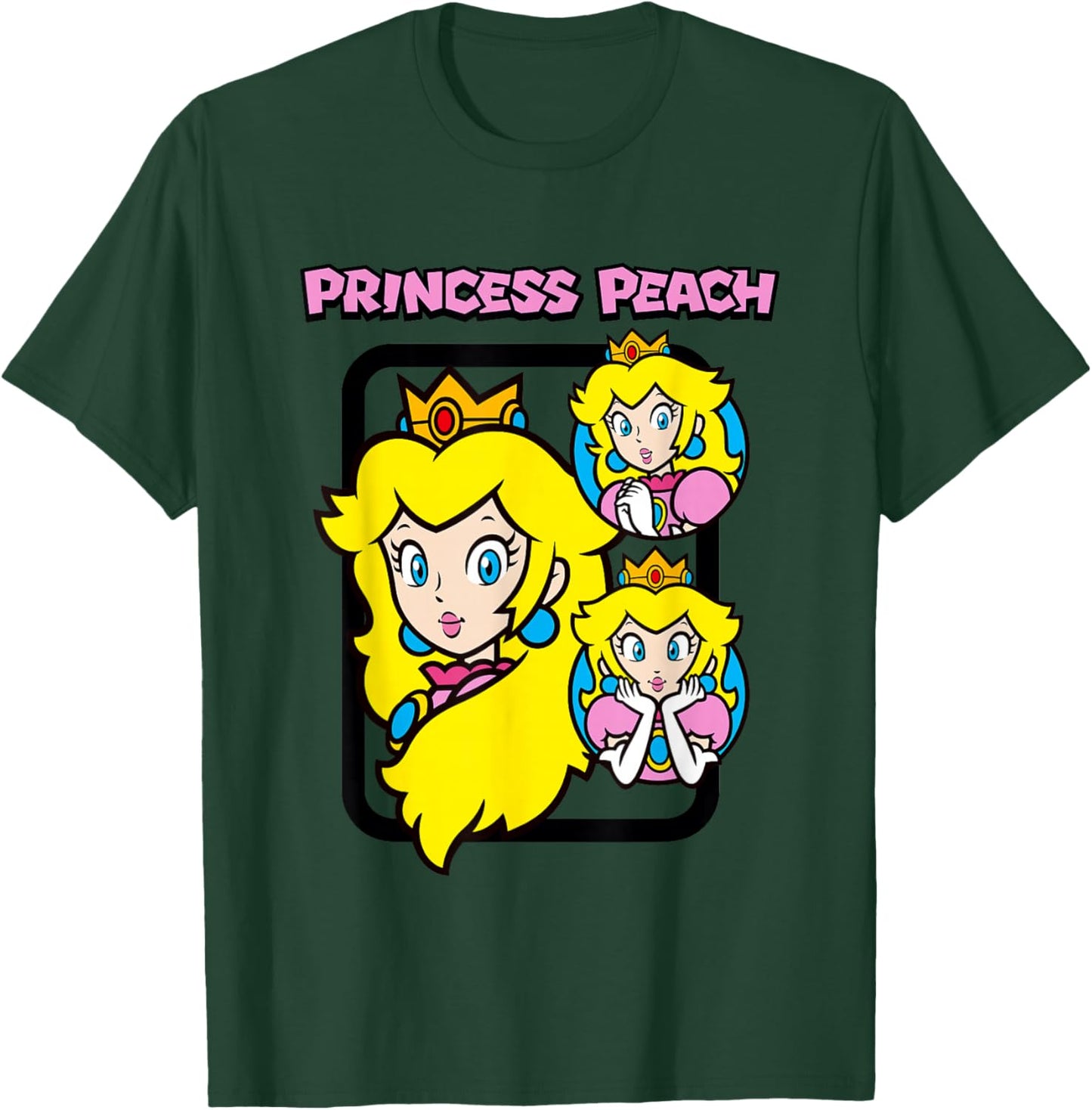 Super Mario Bros Princess Peach Power Up Vintage T-Shirt - T-Shirt | Forest