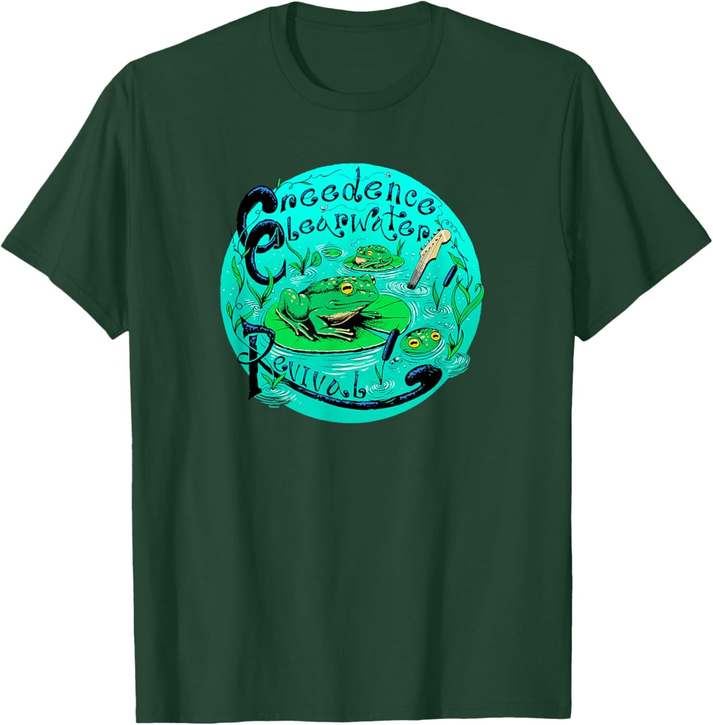 Creedence Clearwater Revival Frog & Lilypad T-Shirt - T-Shirt | Forest