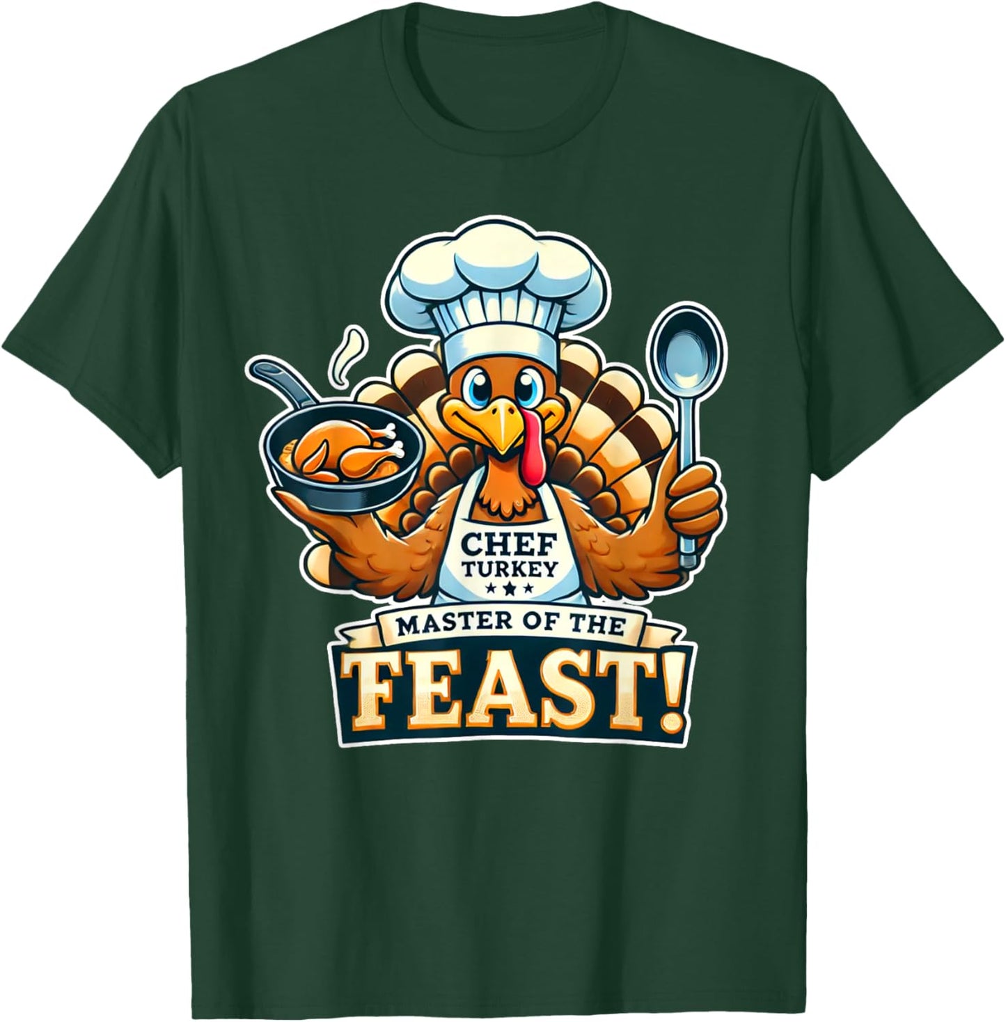 Mom Mother Chef Thanksgiving T-Shirt - T-Shirt | Forest