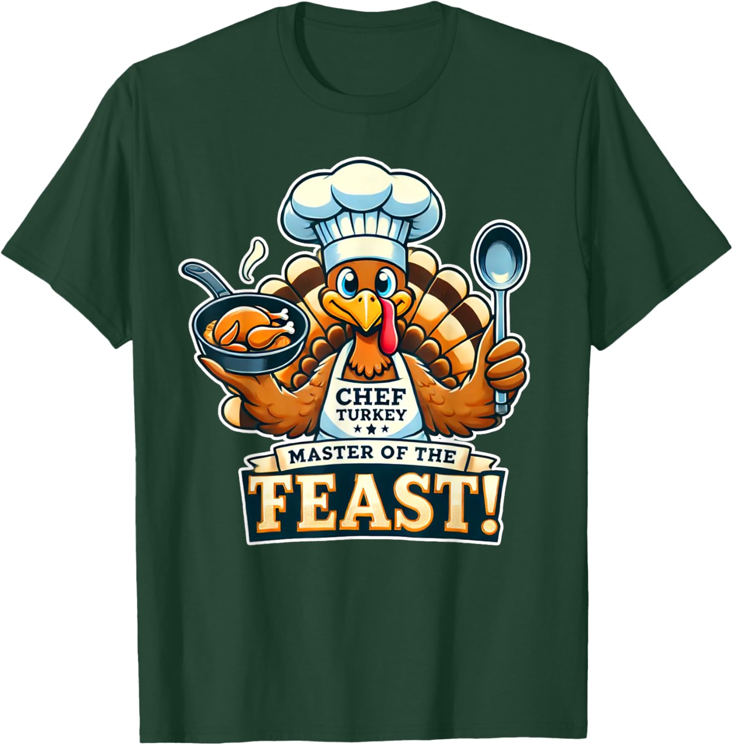 Mom Mother Chef Thanksgiving T-Shirt - T-Shirt | Forest