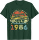Funny 38 Years Old July 1986 Vintage 38th Birthday Men Women T-Shirt - T-Shirt | Forest