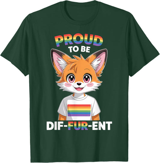 Proud Furry Fandom Pride Fursonas Cosplay T-Shirt - T-Shirt | Forest