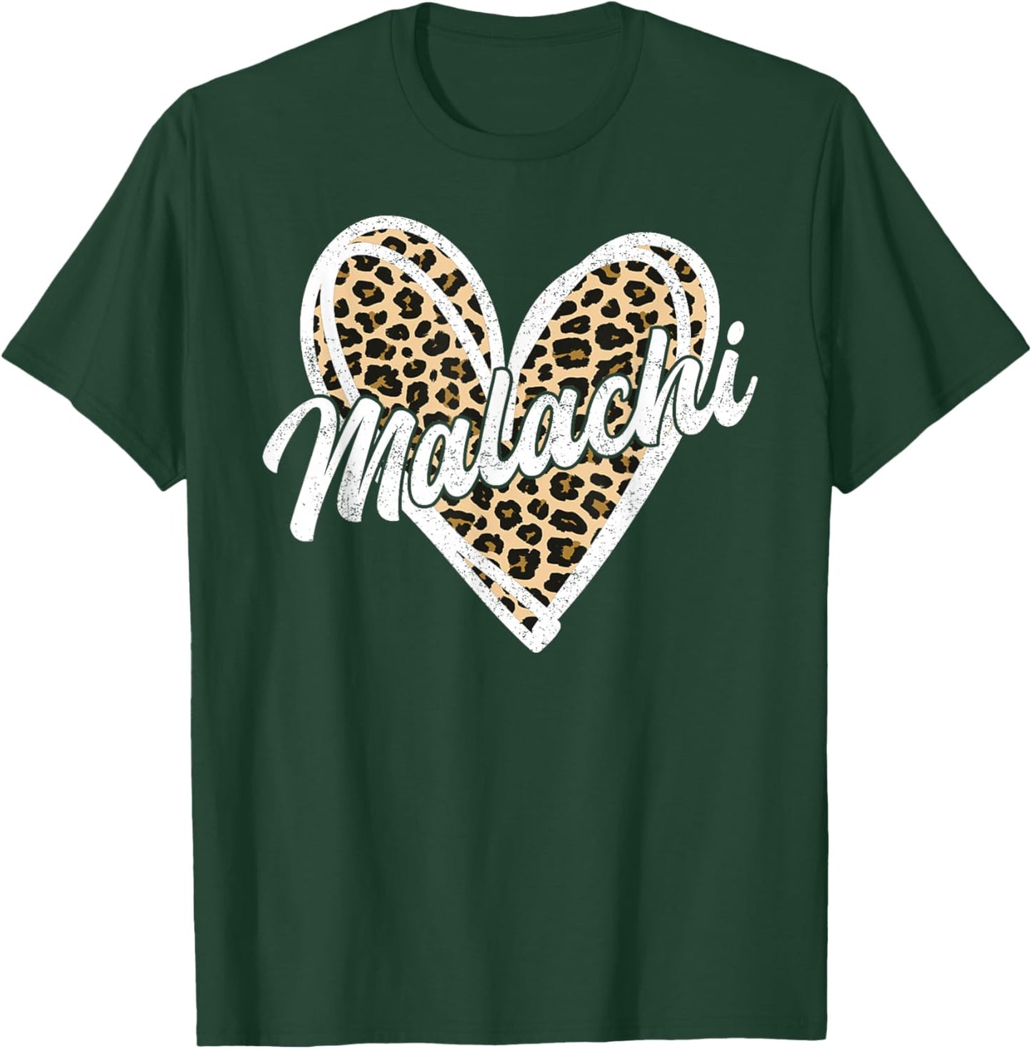 Malachi Heart Leopard Men Women Kid Vintage T-Shirt - T-Shirt | Forest