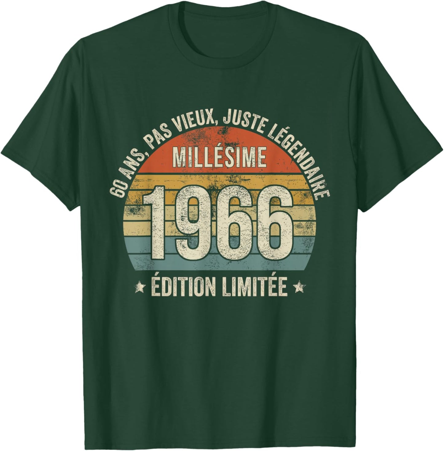 60 Years Funny Vintage 1966 Limited Edition Gift 60 Years T-Shirt - T-Shirt | Forest