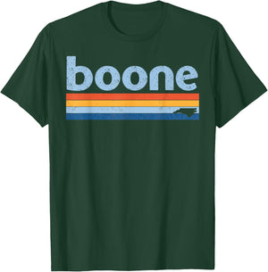 Vintage 80s Style Boone NC T-Shirt - T-Shirt | Forest