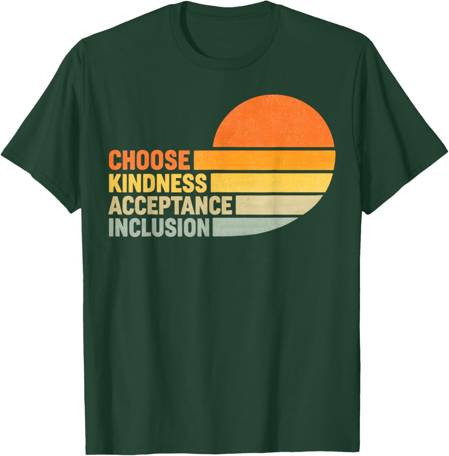 Choose Kindness Acceptation Inclusion Orange Unity Day T-Shirt - T-Shirt | Forest