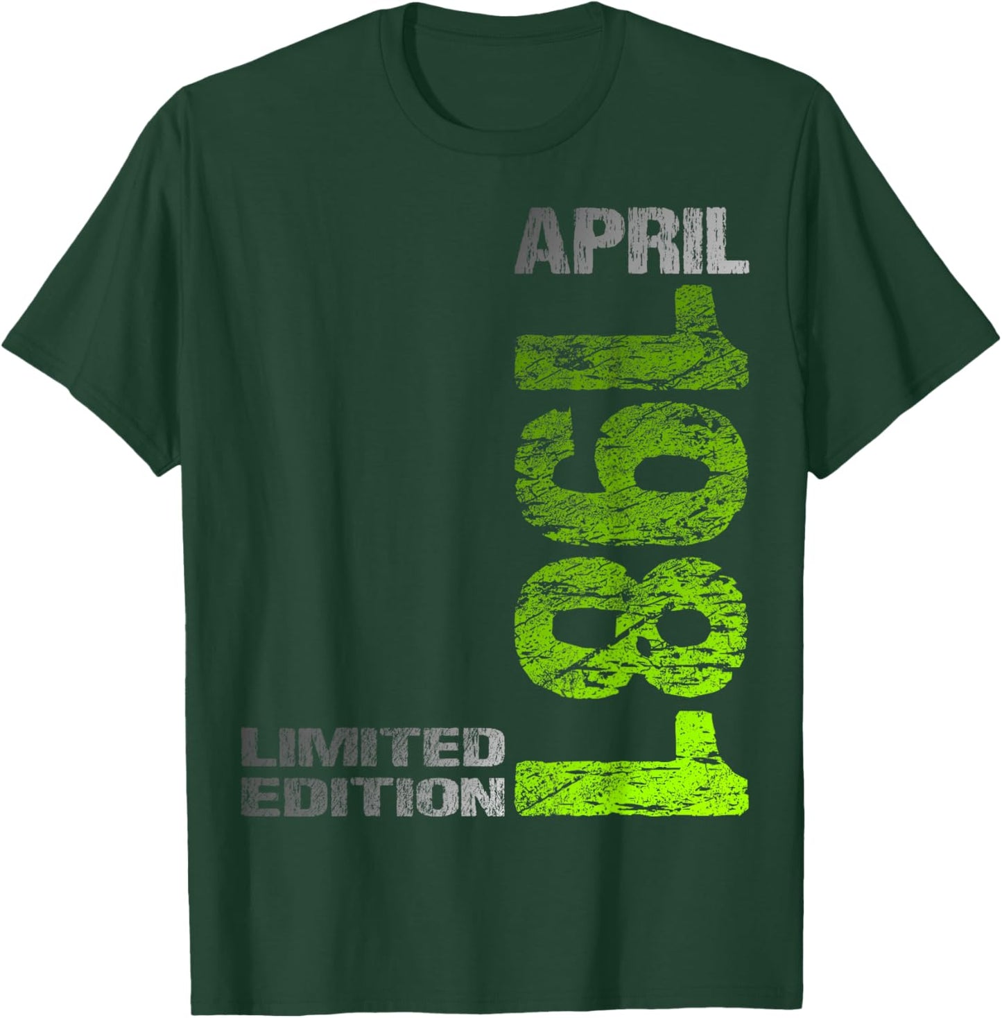 Limited Edition April 1981 Mann Frau 45. Geburtstag T-Shirt - T-Shirt | Forest