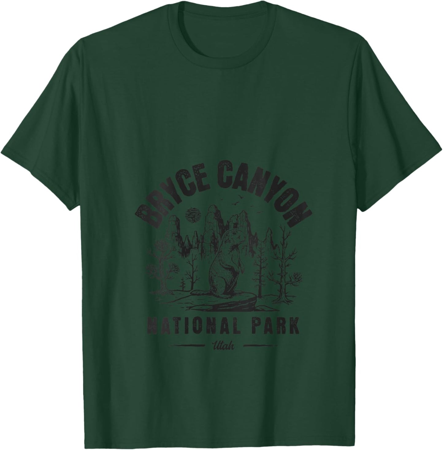 Bryce Canyon National Park Utah USA Retro Vintage Men Women V-Neck T-Shirt - T-Shirt | Forest
