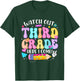 Watch Out Third Grade Here I Come Back To School Girls Kids T-Shirt - T-Shirt | Forest