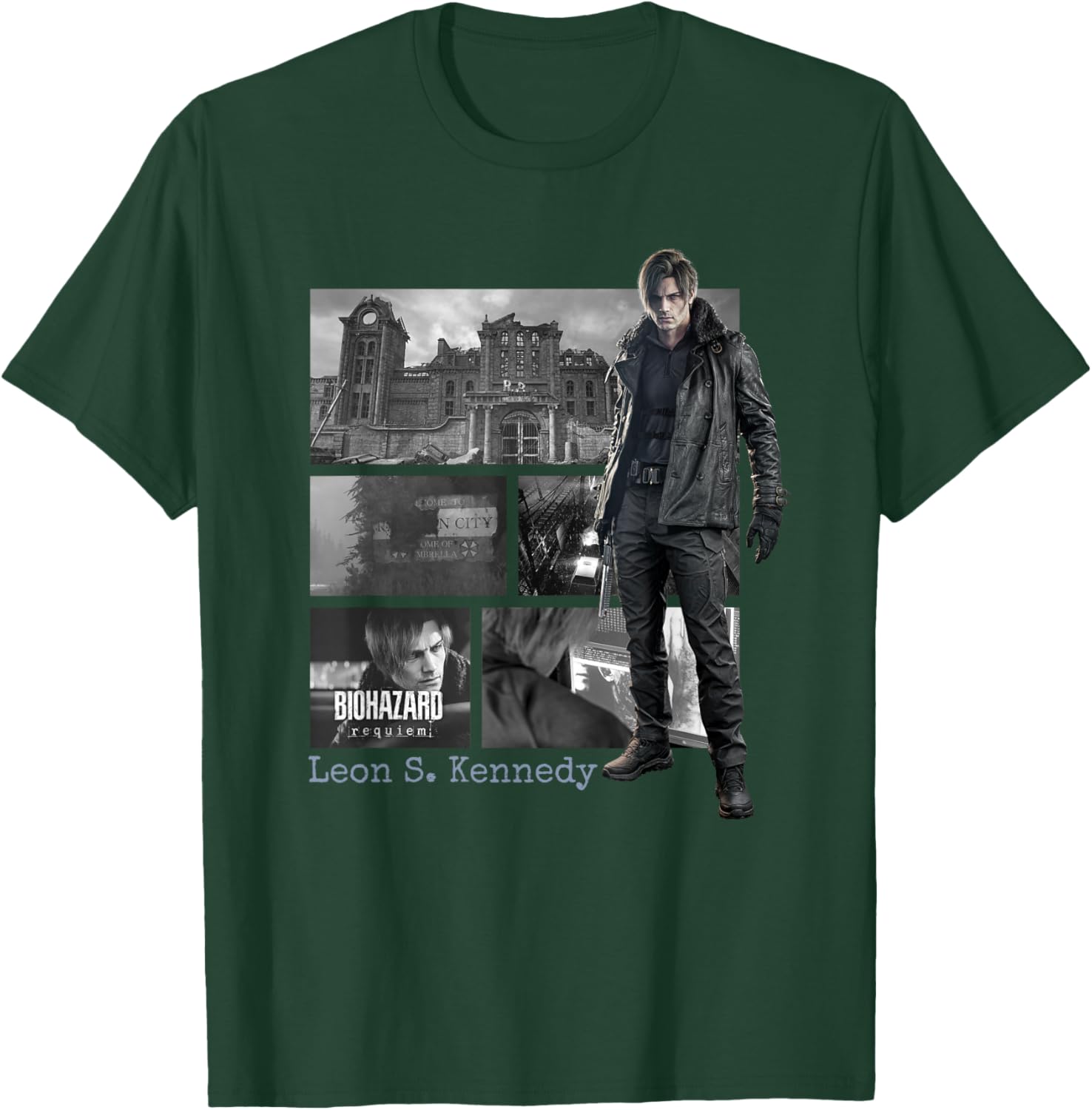 Resident Evil Requiem Leon FP T-Shirt - T-Shirt | Forest