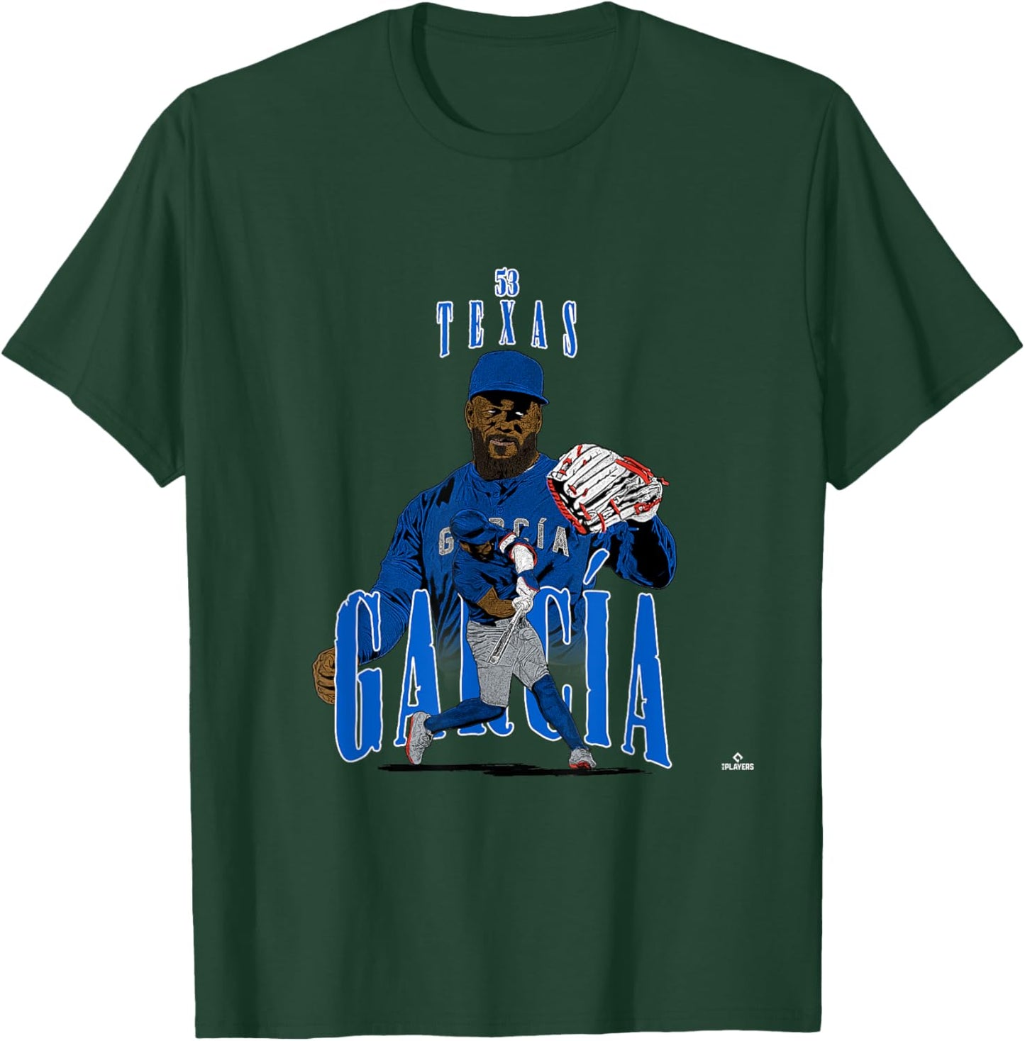 Adolis Garcia | Texas Baseball Players | MLBAGA3002 T-Shirt - T-Shirt | Forest