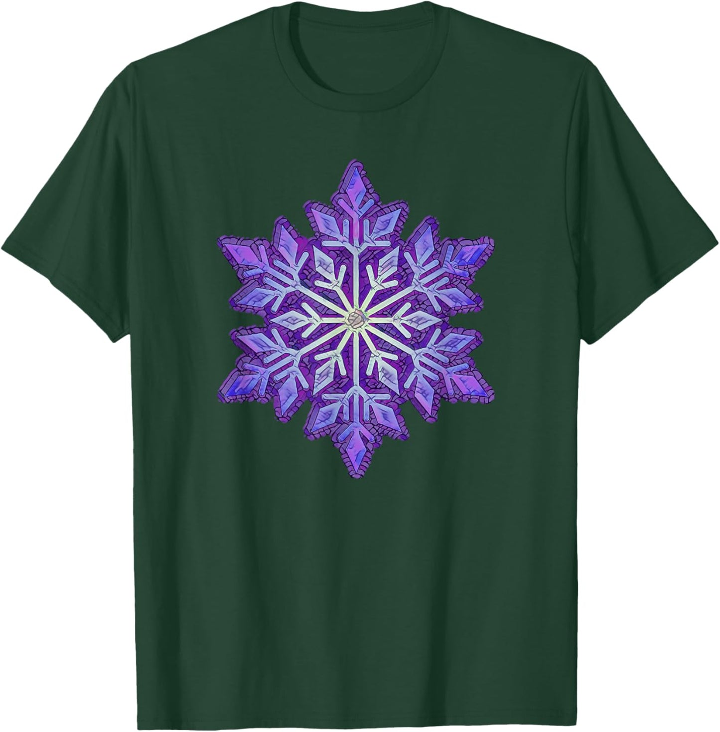 WINTER Snowflake-Purple T-Shirt - T-Shirt | Forest