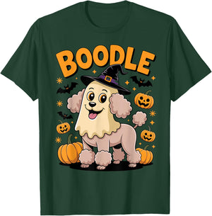 Boodle Funny Boo Spooky Witch Dog Poodle Halloween T-Shirt - T-Shirt | Forest