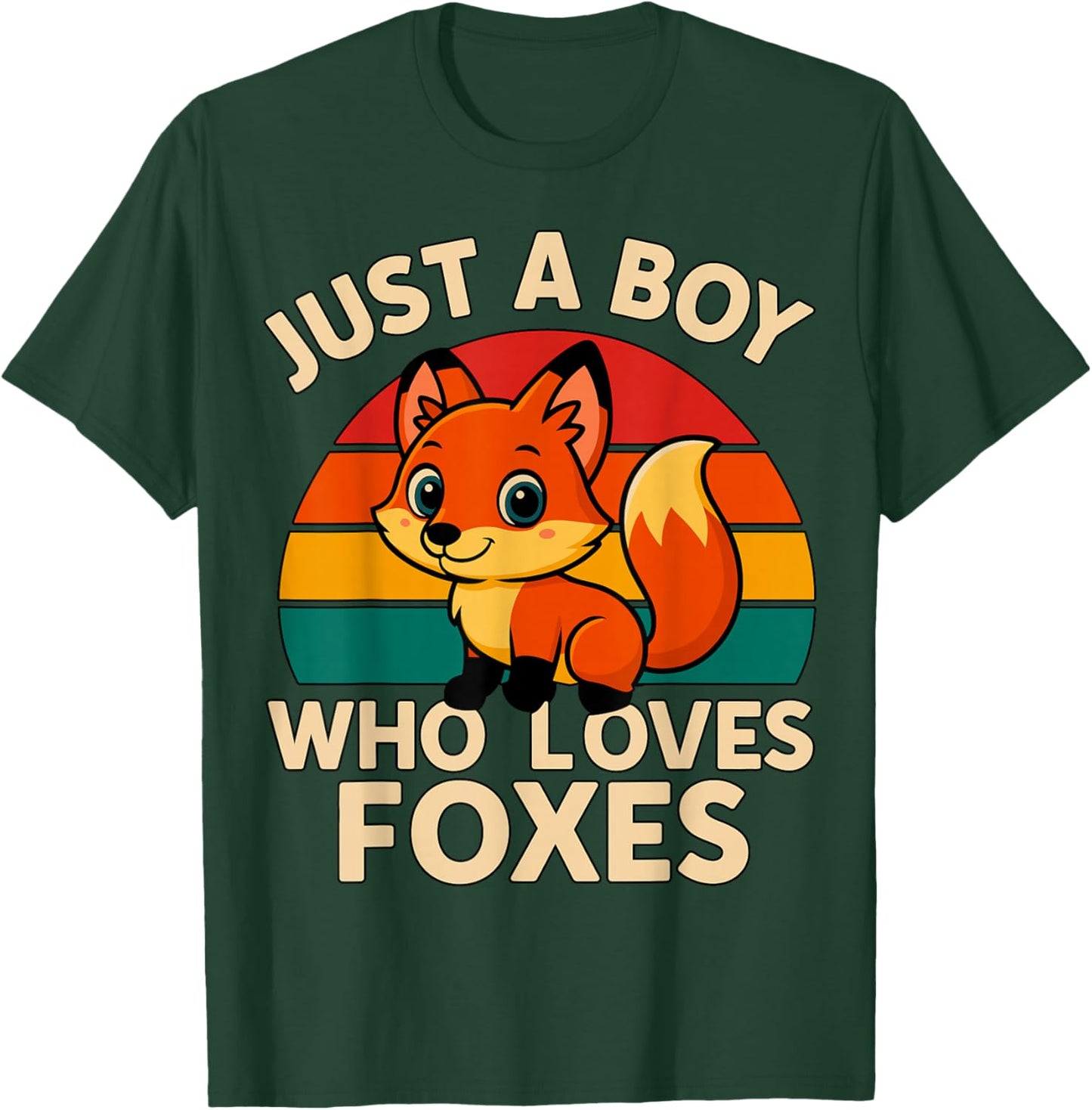 Just a Boy who Loves Foxes T-Shirt - T-Shirt | Forest