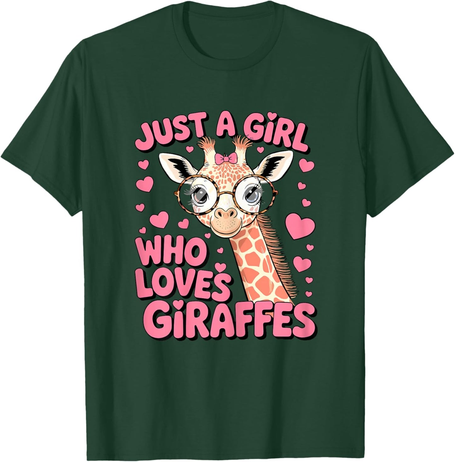 Just A Girl Who Loves Giraffes T-Shirt - T-Shirt | Forest