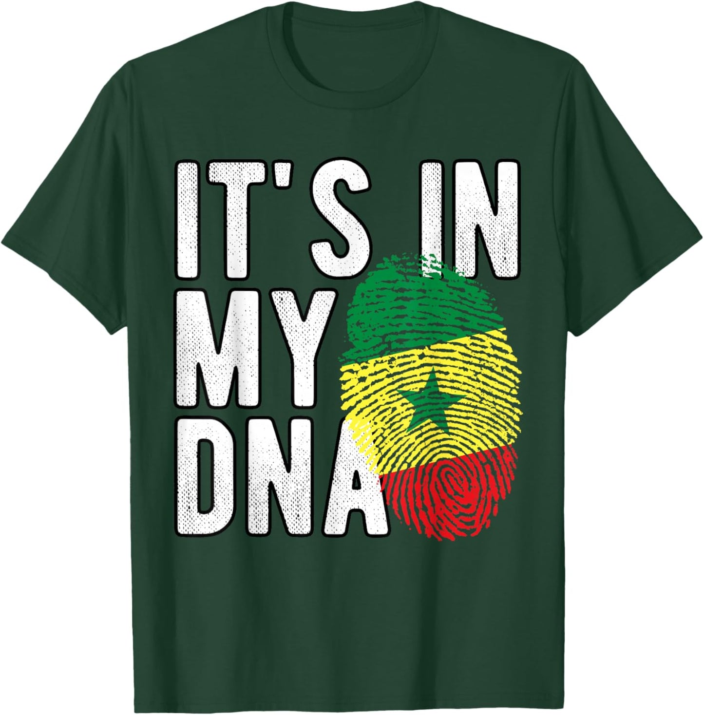 It's in My DNA Senegalese National Flag Senegal Heritage T-Shirt - T-Shirt | Forest