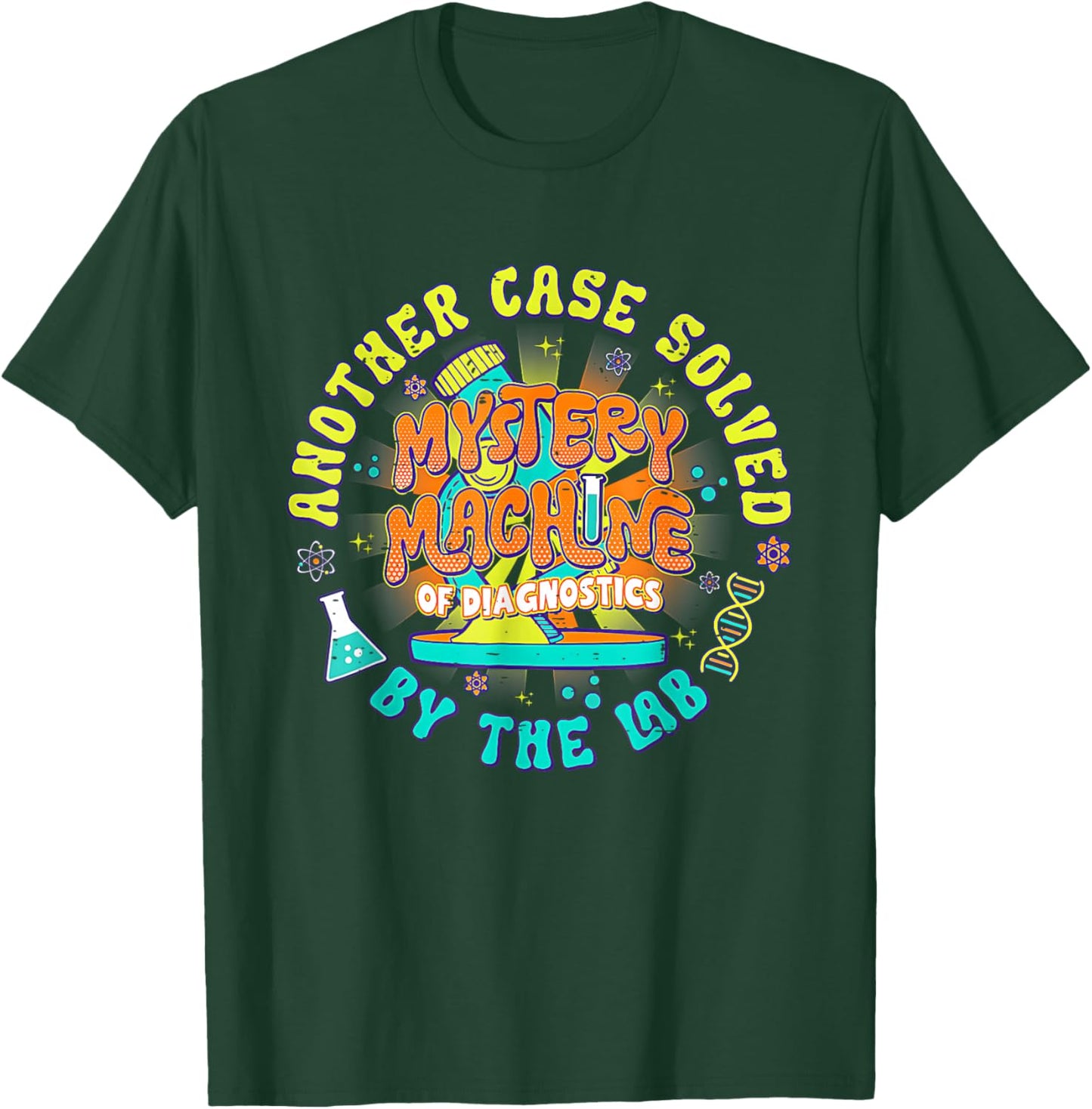 Another Case Solved By The Lab Week 2025 Mystery Machine T-Shirt - T-Shirt | Forest
