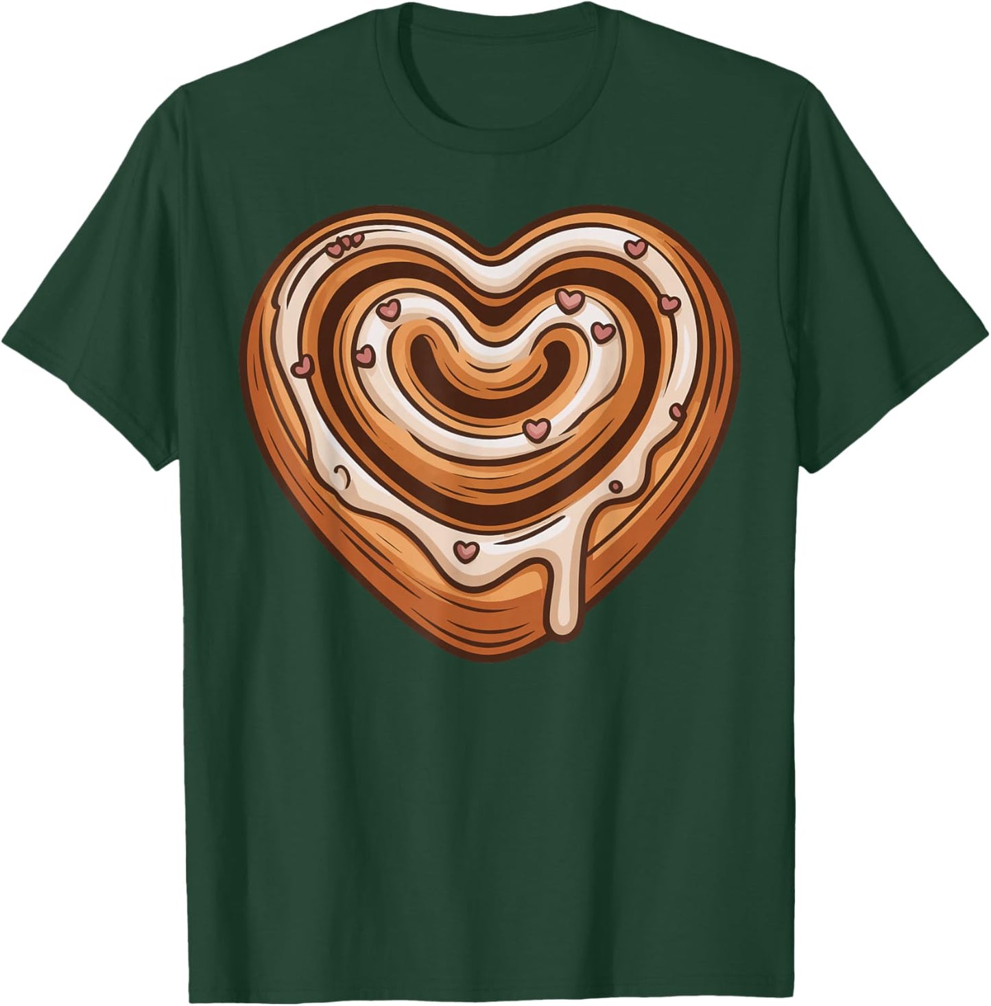 Cinnamon Roll Heart T-Shirt - T-Shirt | Forest