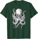 Vintage Skull Octopus Kraken Ocean Monster Goth Grunge Art T-Shirt - T-Shirt | Forest