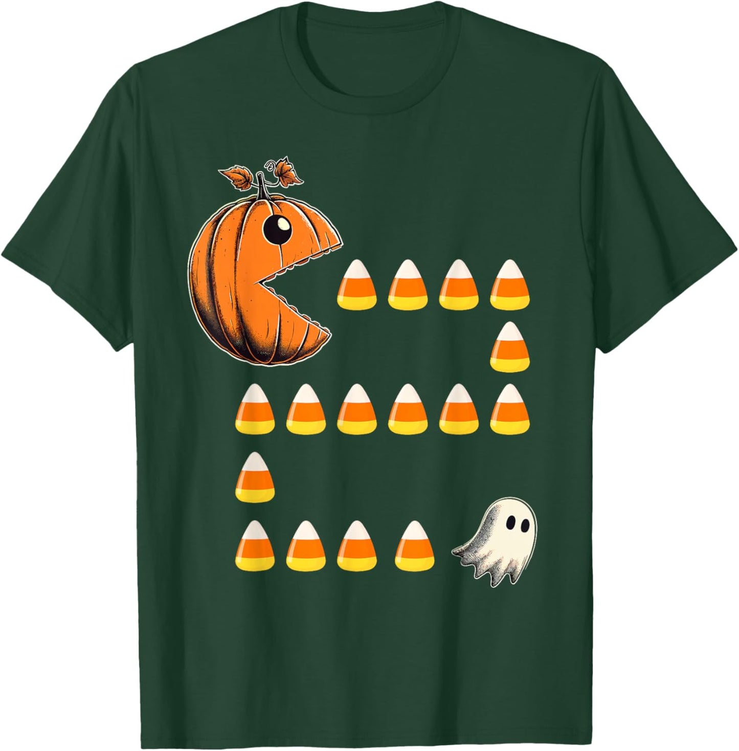 Funny Halloween Pumpkin Candy Corn Trick or Treat T-Shirt - T-Shirt | Forest