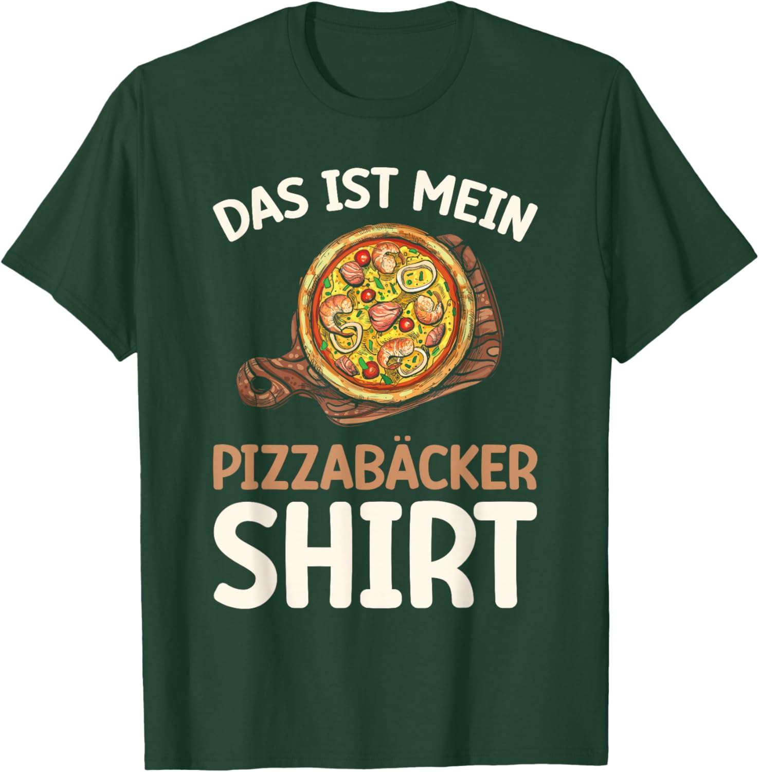 Pizza Sprüche Pizzabäcker T-Shirt - T-Shirt | Forest