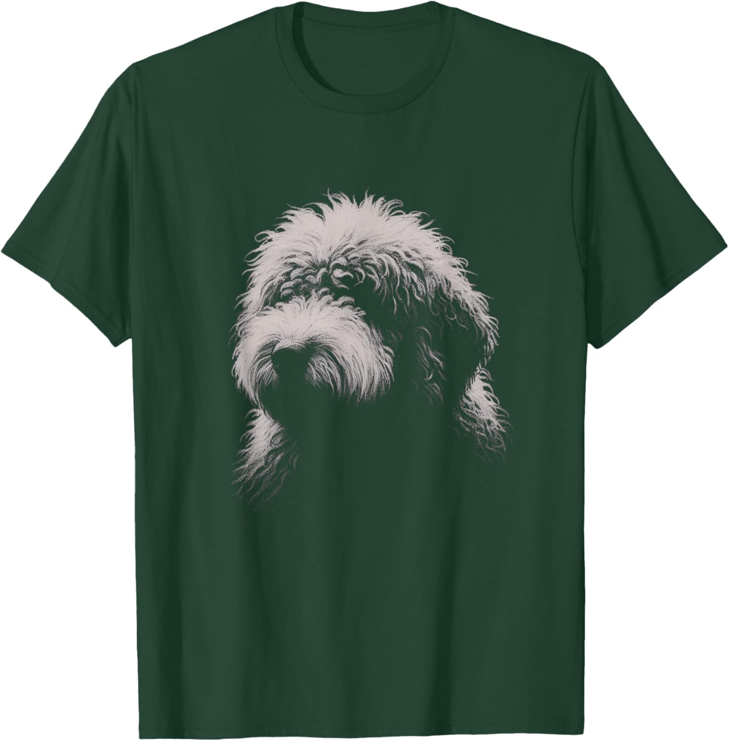 Sheepadoodle Drawing Art Design T-Shirt - T-Shirt | Forest