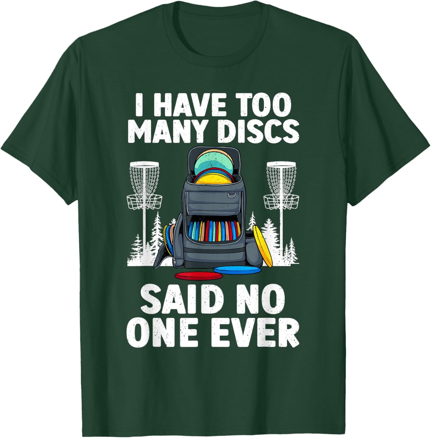 Best Disc Golf Design Women Kids Disc Golf Player T-Shirt - T-Shirt | Forest