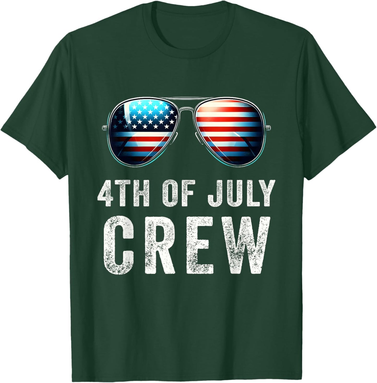 4th of July Crew Matching Family Outfits Men Women Kids Fun T-Shirt - T-Shirt | Forest