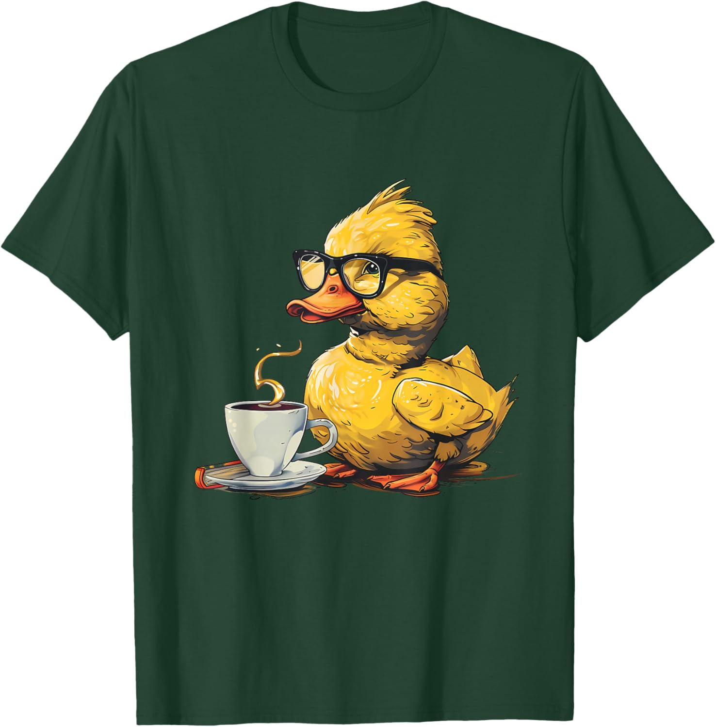 Rubber Duck Rubber Duckie Coffee Lover Rubber Duckling T-Shirt - T-Shirt | Forest