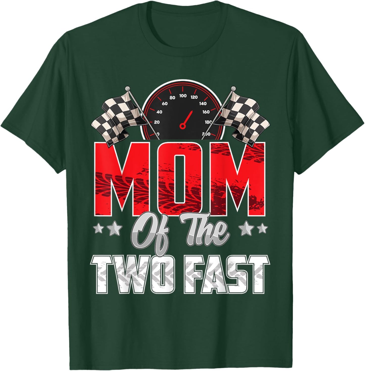 2 year old racing car two fast birthday 2nd Family Mom T-Shirt - T-Shirt | Forest