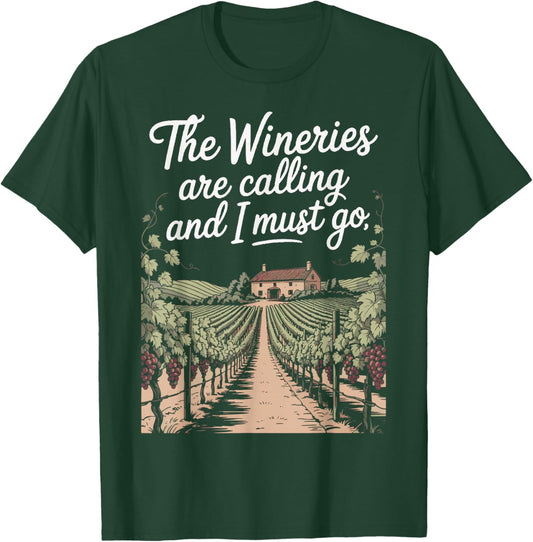 Funny Winery Wine Tasting Drinking Wine Lover Sommelier T-Shirt - T-Shirt | Forest