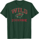 Minnesota Wild Vintage Hockey Black Officially Licensed T-Shirt - T-Shirt | Forest