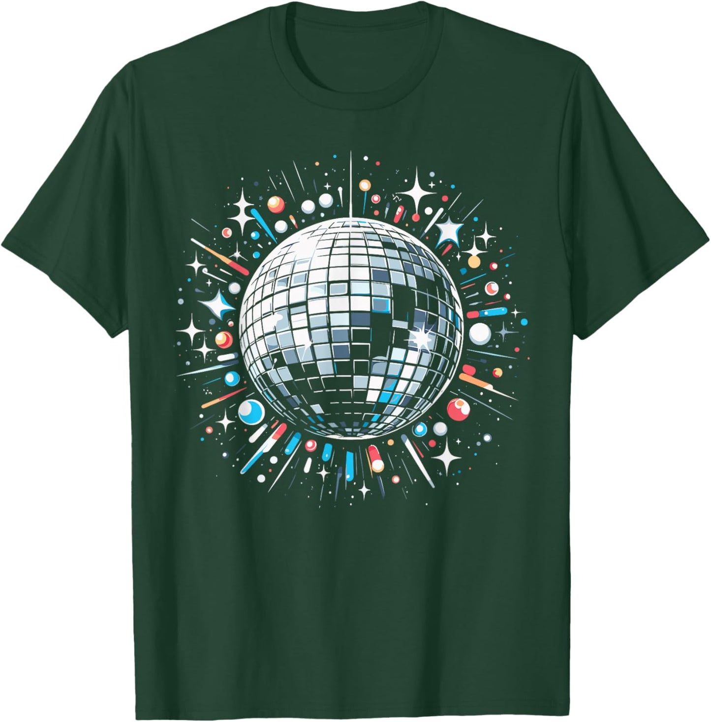 Disco Ball Celebration Design - Party Vibes T-Shirt - T-Shirt | Forest
