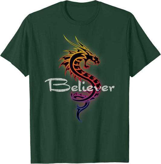 Dragon Believer - Imagine this for Dragon Fans T-Shirt - T-Shirt | Forest