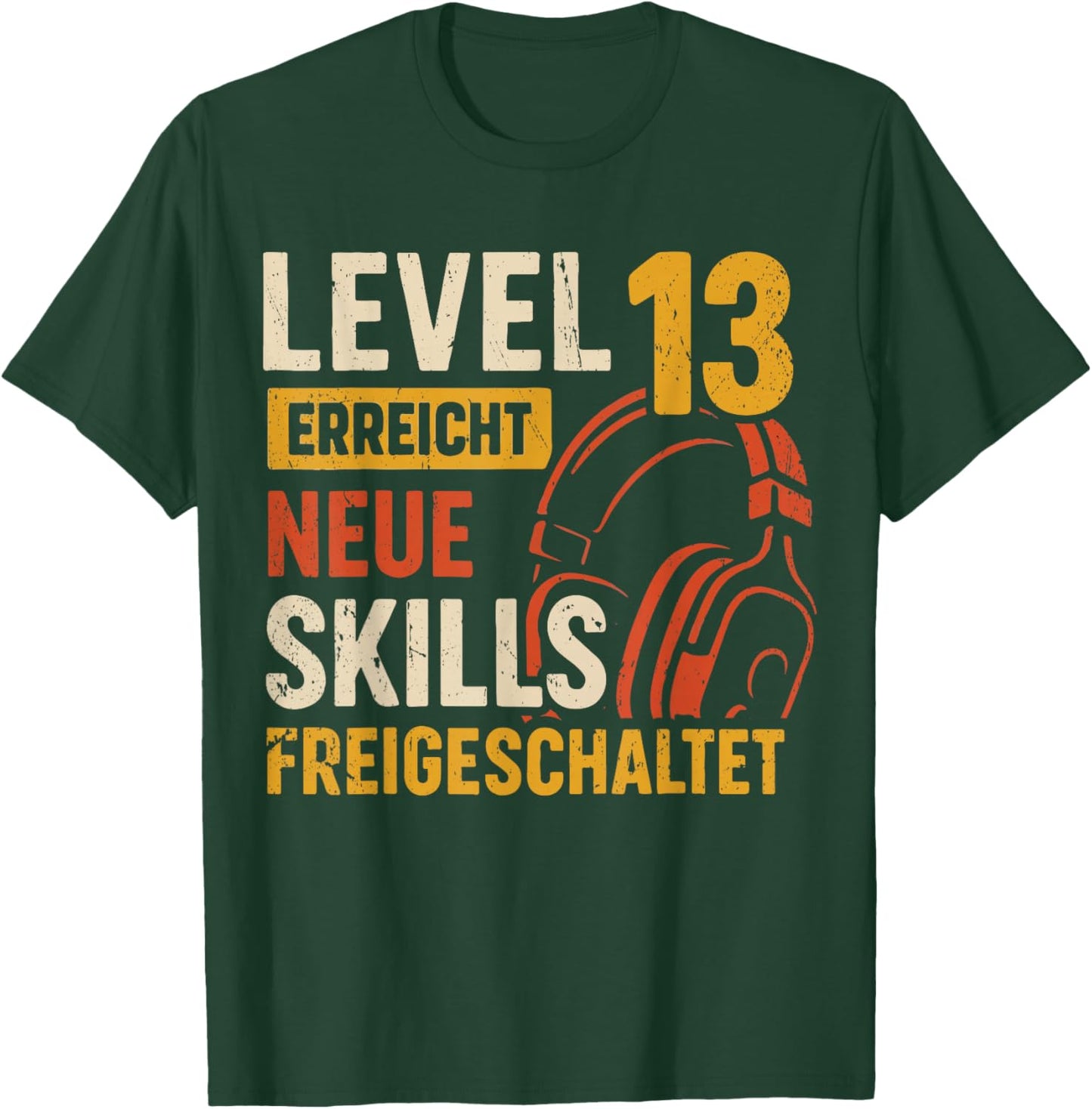 13. Geburtstag Jungen Video Gamer Level 13 Erreicht Junge T-Shirt - T-Shirt | Forest