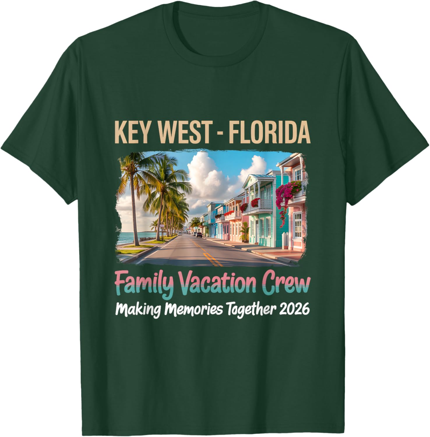 Key West Florida Sea Turtle Beach Summer Vacation 2026 T-Shirt - T-Shirt | Forest