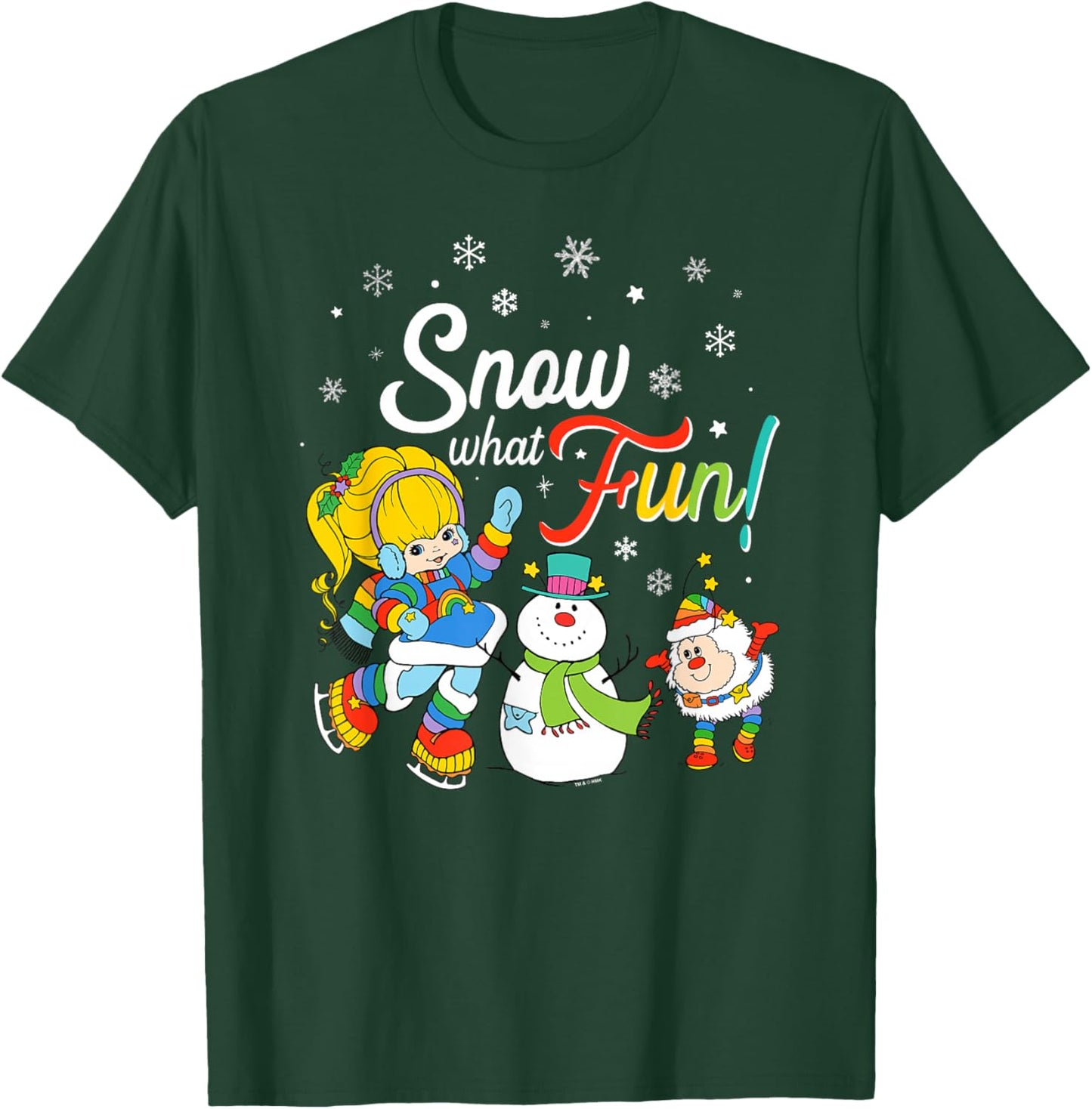 Rainbow Brite Christmas Snow What Fun! Snowman T-Shirt - T-Shirt | Forest