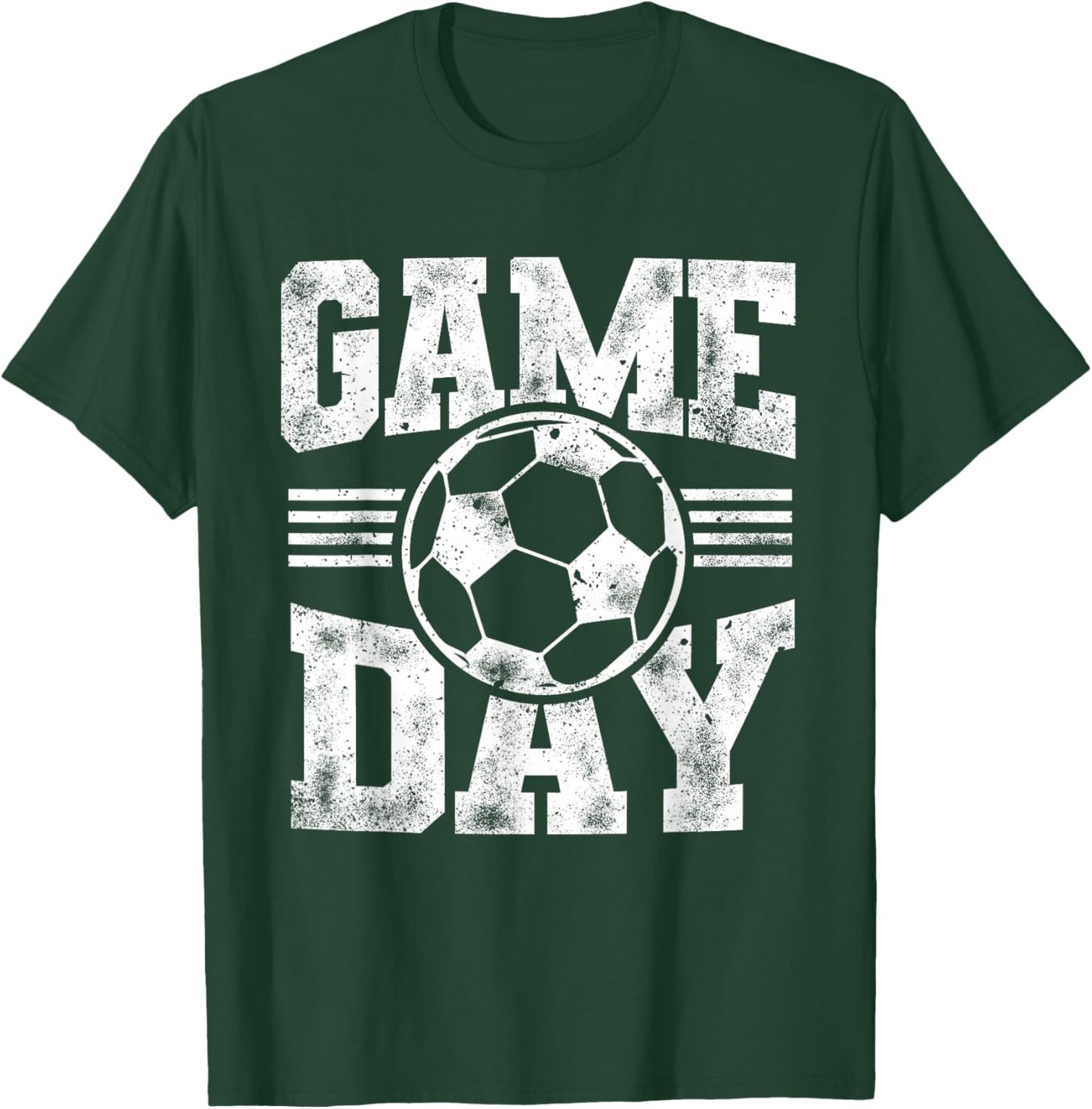 Game Day Sports Soccer Mom Dad Soccer Player Season T-Shirt - T-Shirt | Forest