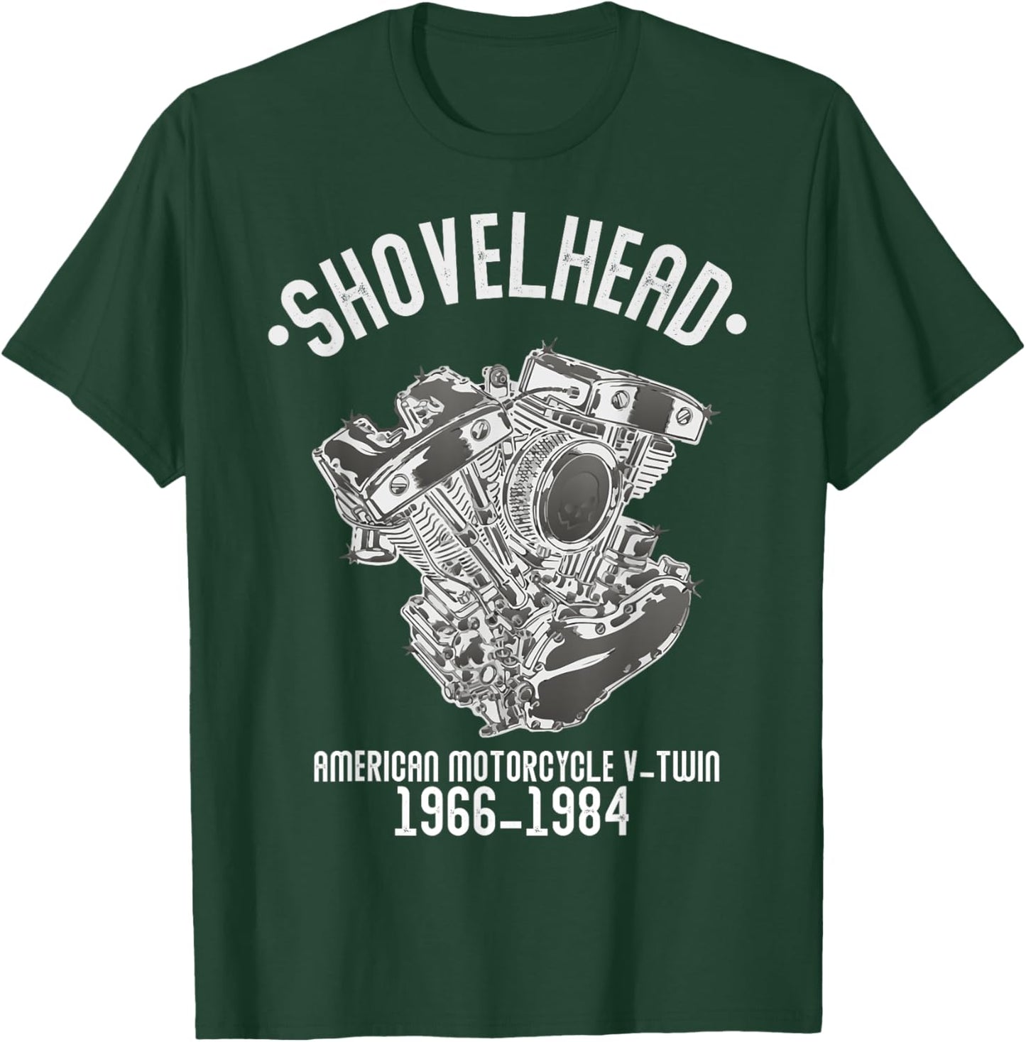 Novelty Shovelhead Motorcycle Enthusiasts Husband Grandpa T-Shirt - T-Shirt | Forest