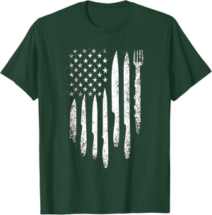 Culinary American Flag T-Shirt - T-Shirt | Forest