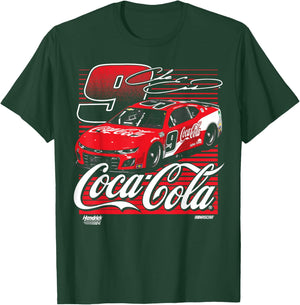 NASCAR - Chase Elliot - Coca-Cola Car Number and Signature T-Shirt - T-Shirt | Forest
