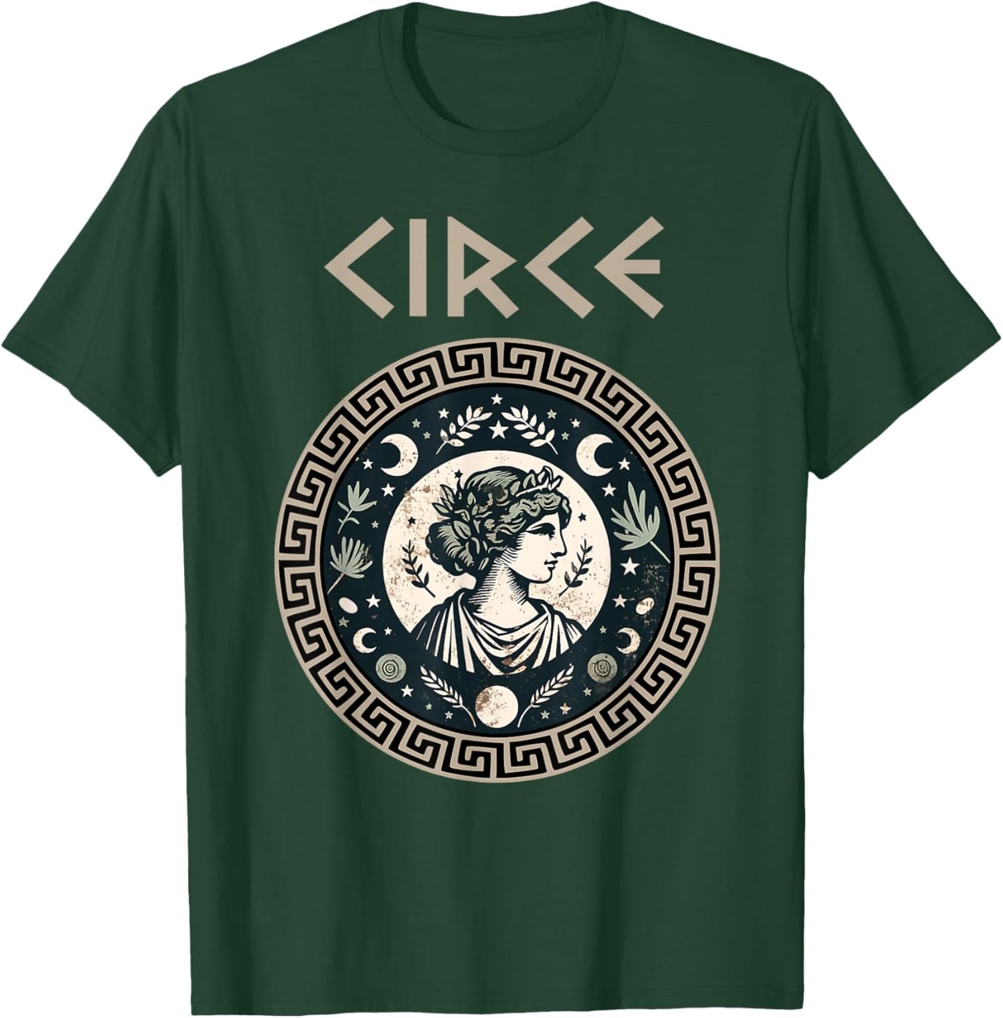 Agema Apparel Circe Greek Goddess and Sorceress Greek Mythology , Small, Black T-Shirt - T-Shirt | Forest