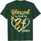 Blessed By God For 81 Years Old 81st Birthday Party Women T-Shirt - T-Shirt | Forest