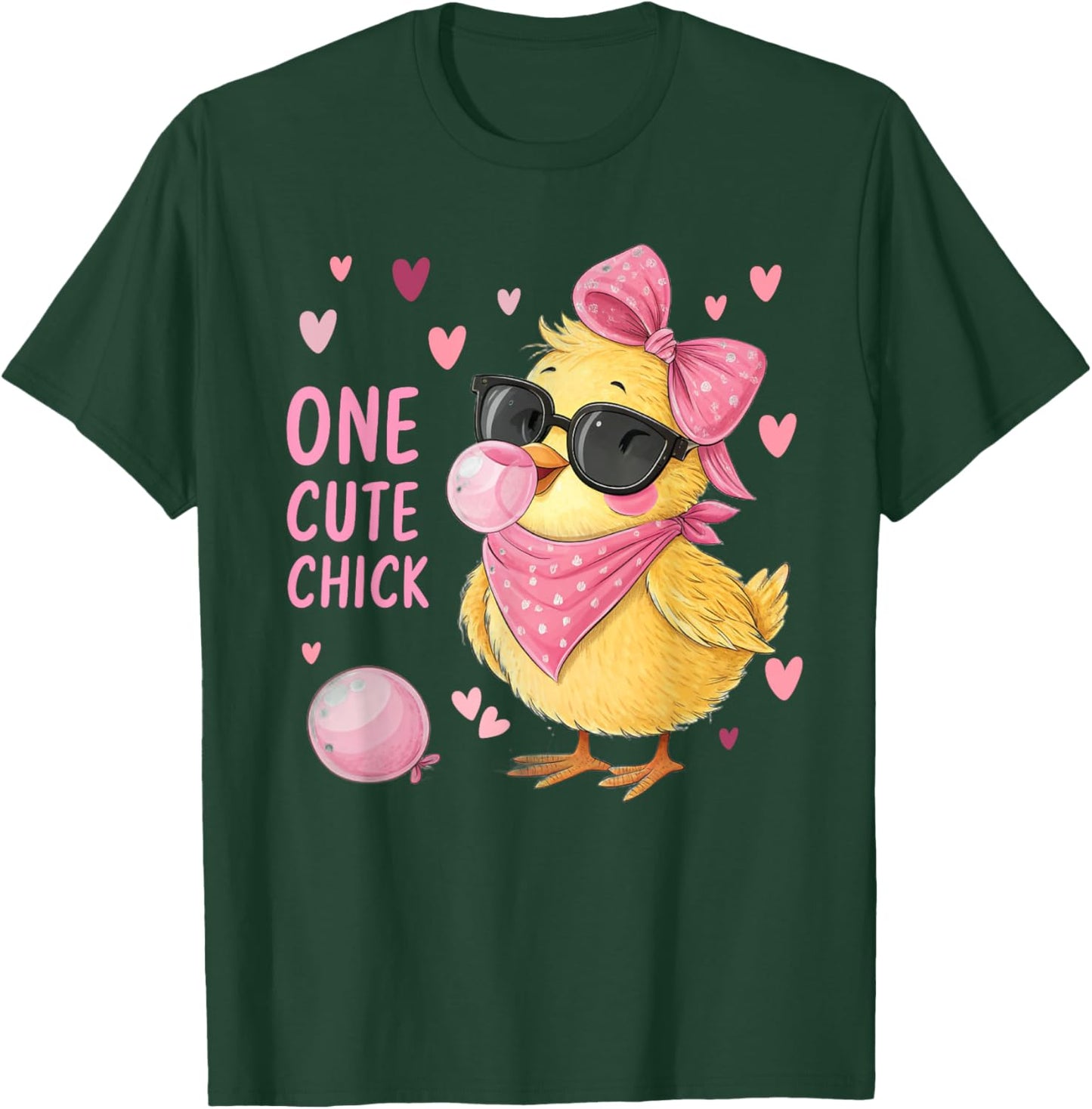 One Cute Chick - Funny Easter Chick for Kids T-Shirt - T-Shirt | Forest